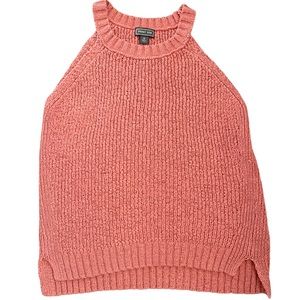 J Crew Point Sur Salmon sleeveless cable knit sweater vest S